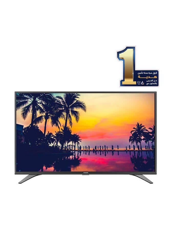 TORNADO LED TV 32 Inch HD With Built-In Receiver, 2 HDMI and 2 USB Inputs 32ER9300E Black